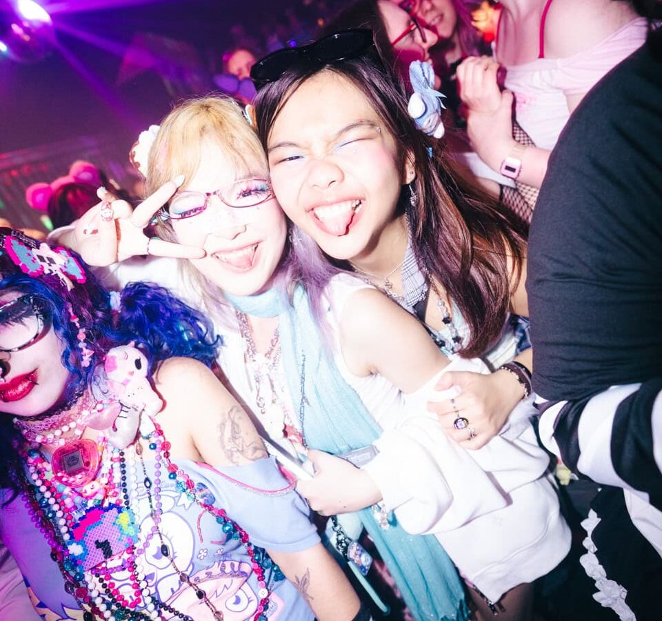 Crowd at a vibrant queer rave in London