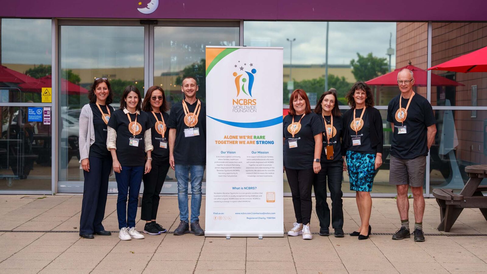 Group photo at an LGBTQ charity event in London